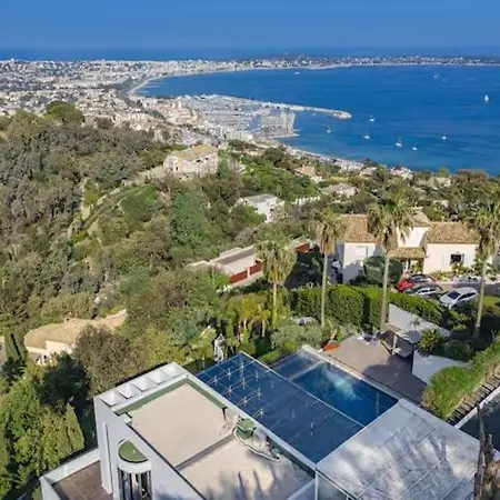 Villa Amazing Cannes Retreat Sea View W Infinity Pool Vallauris